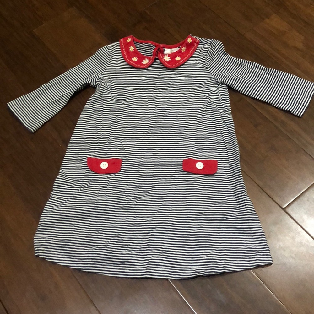 Black and white striped Hanna Anderson dress